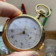 Sold - Hahn Landeron Quarter Repeater Chronograph Pocket Watch Circa 1885 - Fully Serviced by ClockSavant - ClockSavant