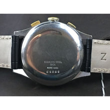 Sold - Accurist Vintage Chronograph Valjoux 22 Decorated Movement Stainless Steel - Fully Serviced by ClockSavant - ClockSavant