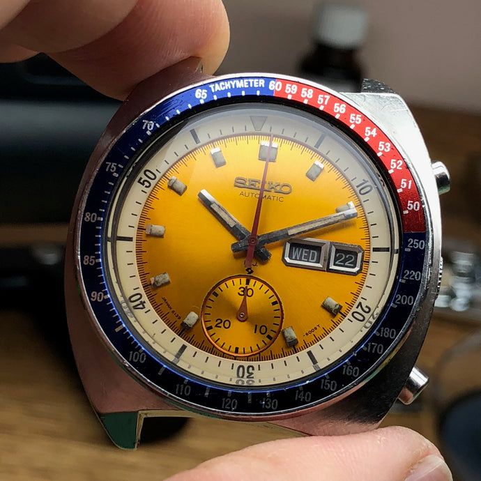 Servicing a Seiko 6139-6005 Pogue Chronograph