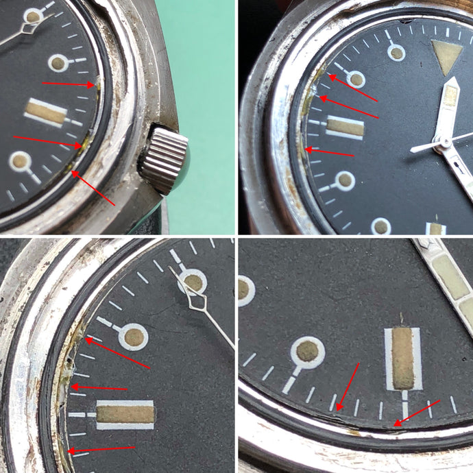 Irresponsible Watch Repair - Gluing a dial to the case and movement of a rare military watch