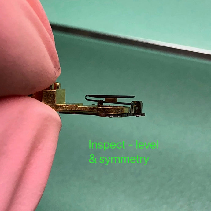 Inspecting a watch hairspring after manipulation (repair) and final installation