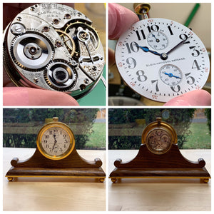 Servicing a rare  and unusual 120 year old 18S Elgin B. W. Raymond pocket watch with up/down indicator