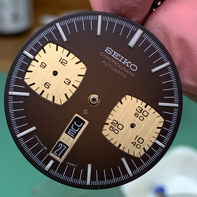 Servicing a beautiful brown dial Seiko 6138-0049 Bullhead vintage chronograph
