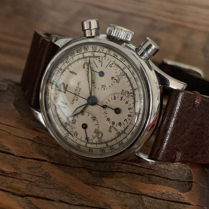 Upon Request Only - Universal Geneve Vintage Chronograph Reference 22278 Calibre 281 ~1942 - ClockSavant