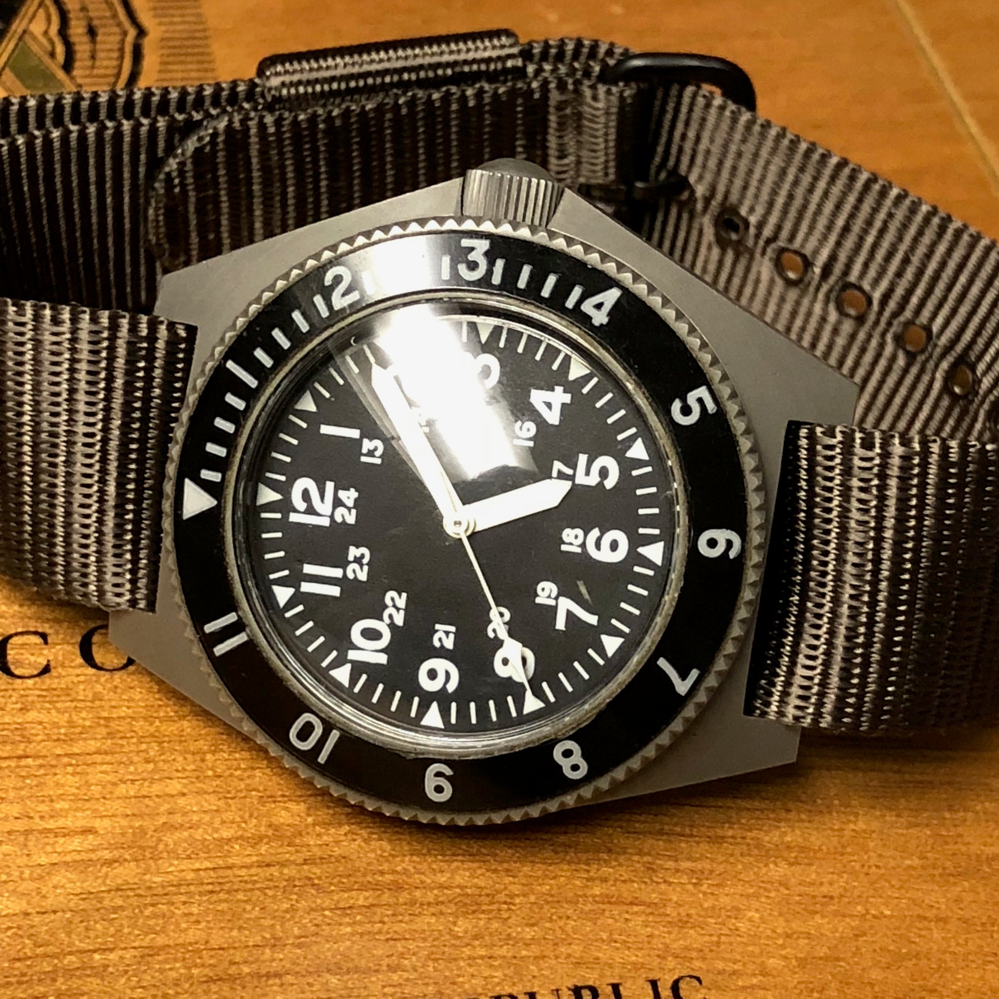 Sold - Benrus Type II Class B MIL-W-50717 Military Dive Watch With
