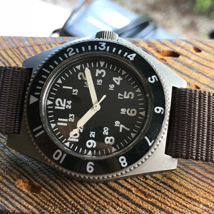 Sold - Benrus Type II Class B MIL-W-50717 Military Dive Watch With Hack Set - Rarest Version - Fully Serviced by ClockSavant - ClockSavant